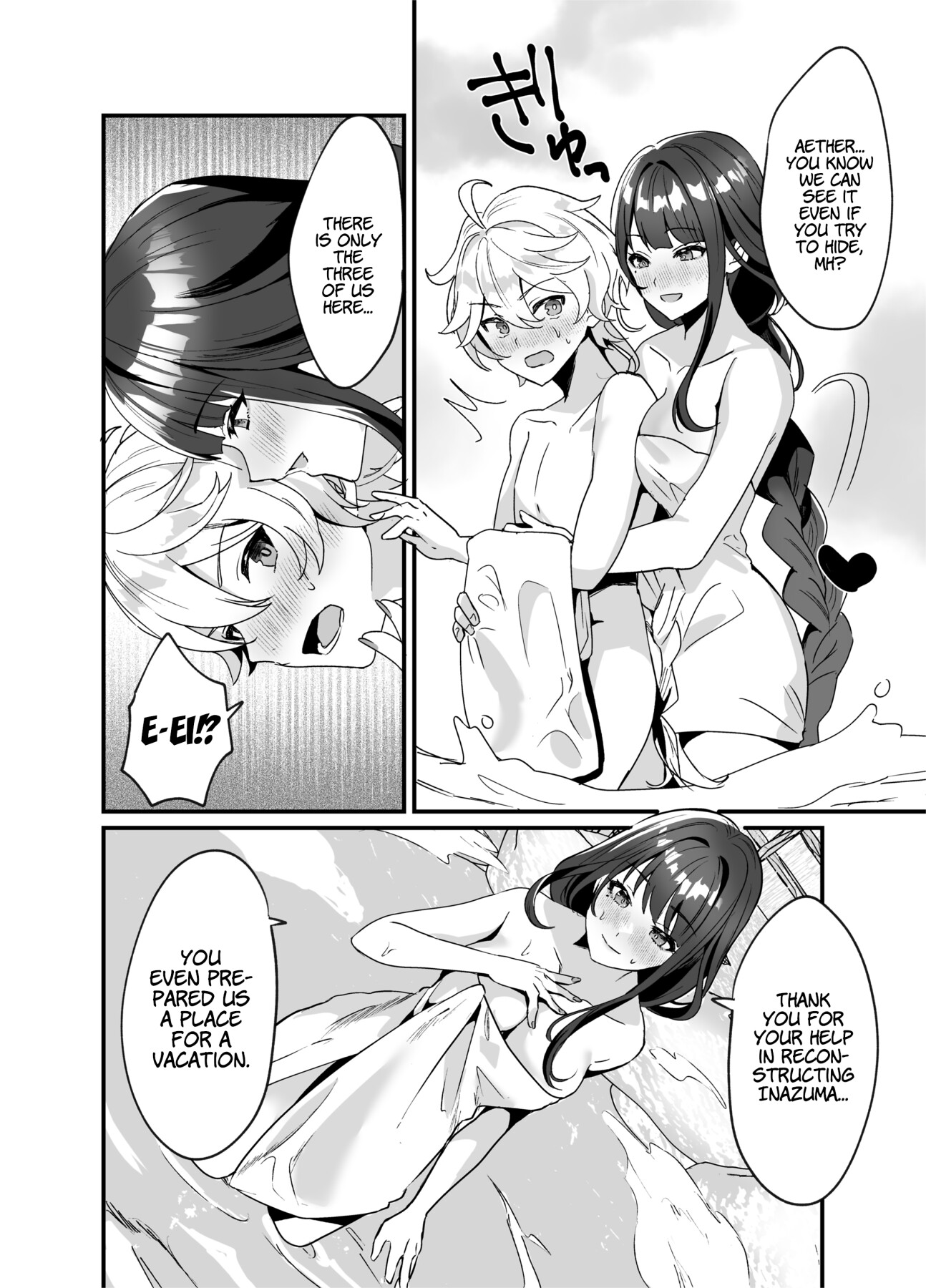 Hentai Manga Comic-A Steamy Hot Spring Vacation In Inazuma-Read-5